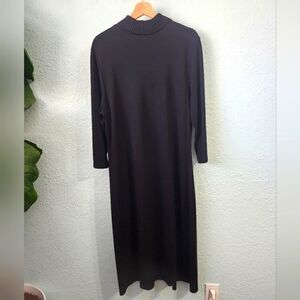 J jill midi turtleneck sweater knit dress minimalist lagenlook